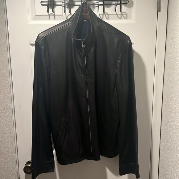 Polo by Ralph Lauren Black Leather Jacket - Picture 1 of 11